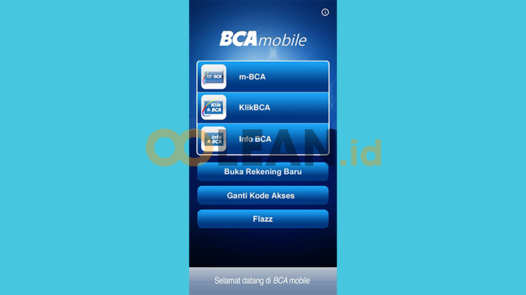 Buka Aplikasi m Banking BCA