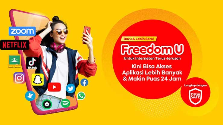 Paket Indosat Freedom U 500MB 1GB