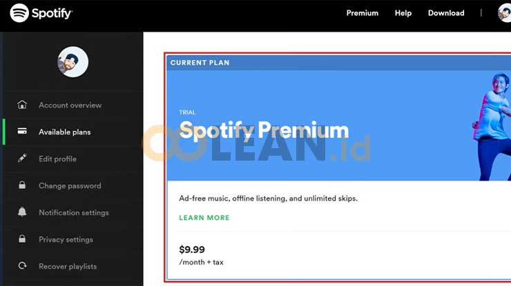 Pilih Paket Spotify Premium